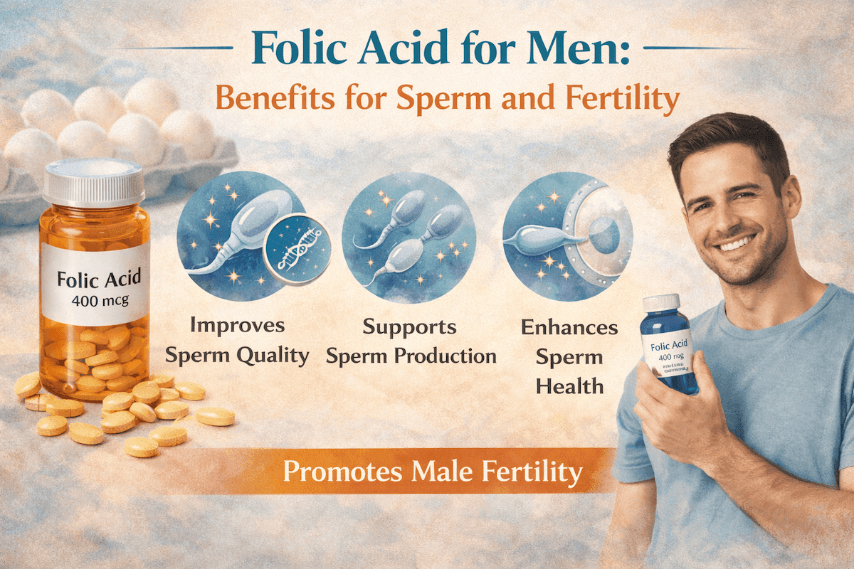 Folic Acid for Men: Possible Benefits for Sperm and Fertility